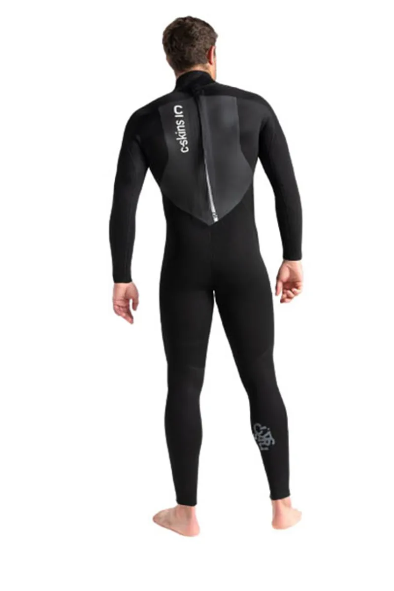 C-Skins Legend 3:2 Men's GBS Back Zip Steamer Black/Grey-3